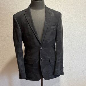 Murano Black Camouflage Blazer